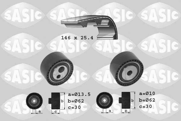 Sasic 1750015 - Комплект зубчатого ремня ГРМ autosila-amz.com