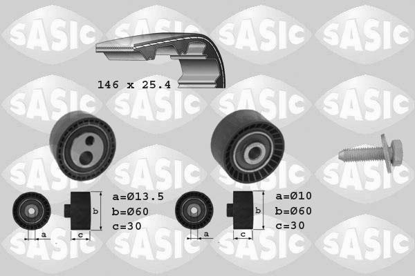 Sasic 1750013 - Комплект зубчатого ремня ГРМ autosila-amz.com
