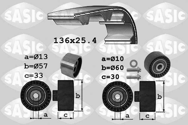 Sasic 1750035 - Комплект зубчатого ремня ГРМ autosila-amz.com