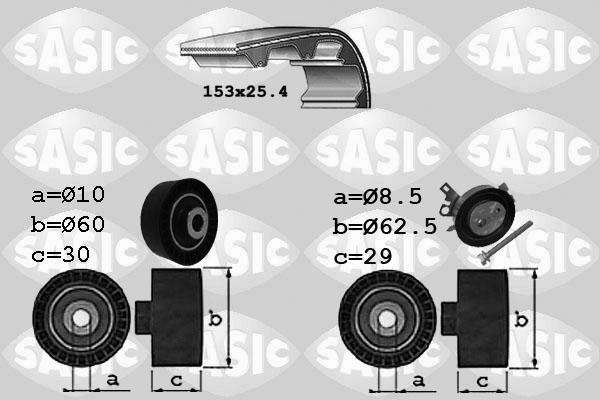 Sasic 1750029 - Комплект зубчатого ремня ГРМ autosila-amz.com