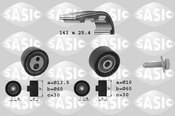 Sasic 1750025 - Комплект зубчатого ремня ГРМ autosila-amz.com