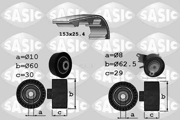 Sasic 1750028 - Комплект зубчатого ремня ГРМ autosila-amz.com