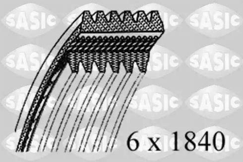 Sasic 1776102 - Поликлиновой ремень autosila-amz.com