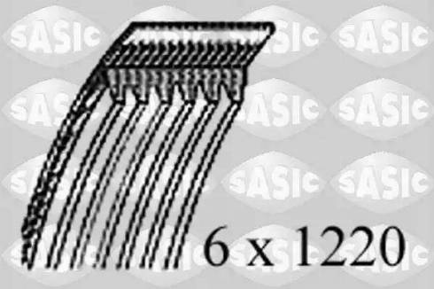 Sasic 1770054 - Поликлиновой ремень autosila-amz.com