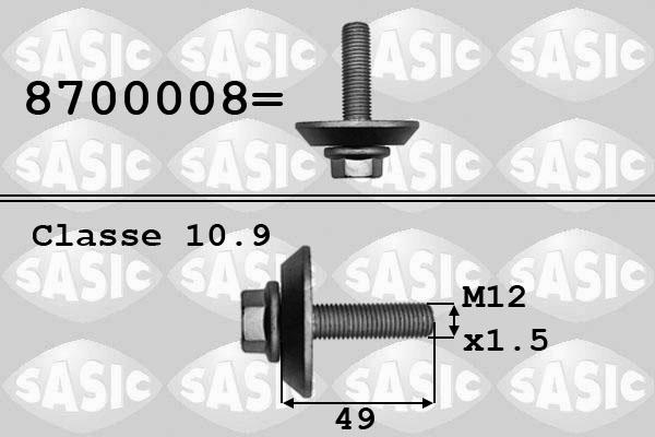 Sasic 8700008 - Болт шкива autosila-amz.com