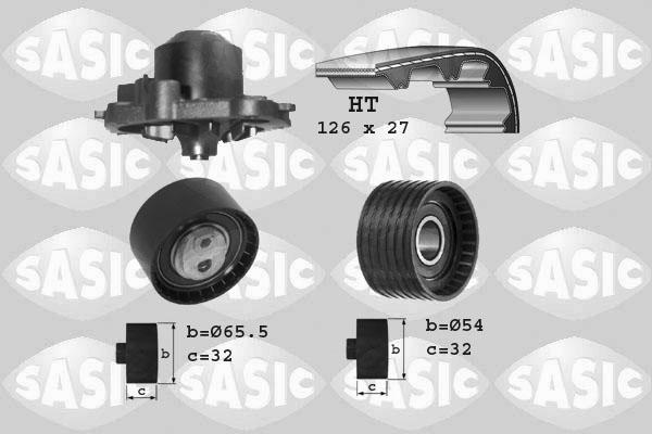 Sasic 3904008 - Водяной насос + комплект зубчатого ремня ГРМ autosila-amz.com