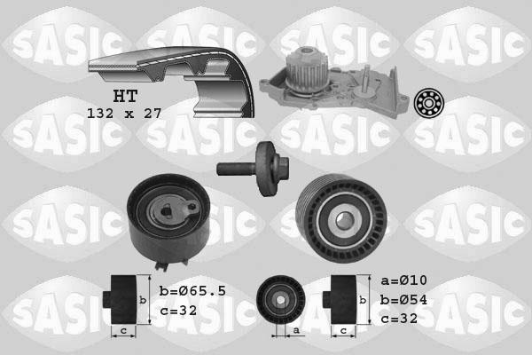 Sasic 3904036 - Водяной насос + комплект зубчатого ремня ГРМ autosila-amz.com