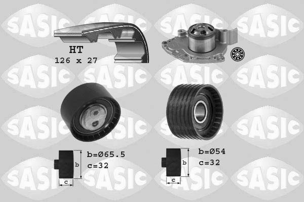 Sasic 3904031 - Водяной насос + комплект зубчатого ремня ГРМ autosila-amz.com