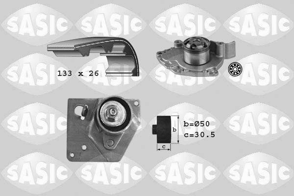 Sasic 3904033 - Водяной насос + комплект зубчатого ремня ГРМ autosila-amz.com