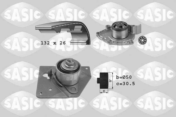 Sasic 3904032 - Водяной насос + комплект зубчатого ремня ГРМ autosila-amz.com