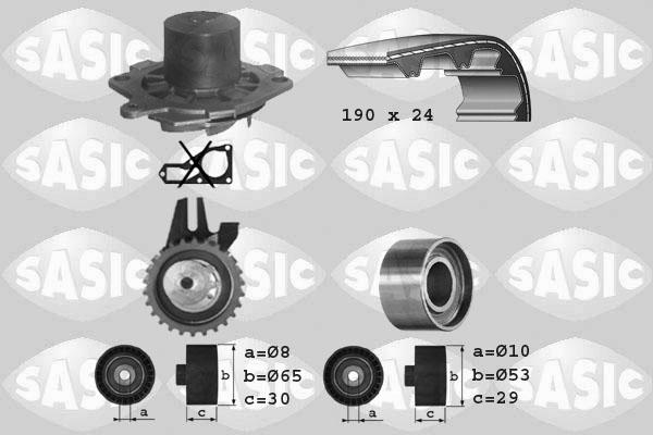Sasic 3906006 - Водяной насос + комплект зубчатого ремня ГРМ autosila-amz.com