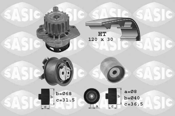 Sasic 3906003 - Водяной насос + комплект зубчатого ремня ГРМ autosila-amz.com