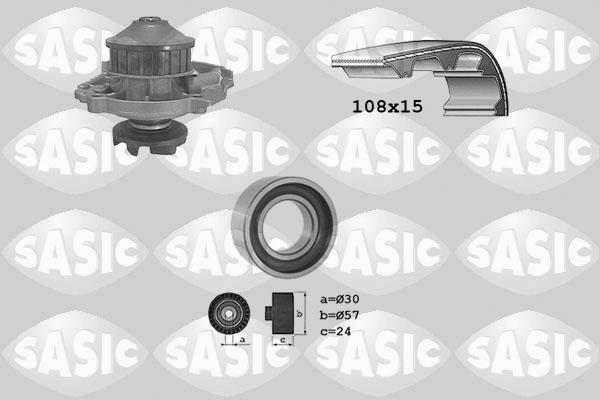Sasic 3906014 - Водяной насос + комплект зубчатого ремня ГРМ autosila-amz.com