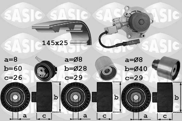 Sasic 3906114 - Колодки тормозные дисковые (комплект) VAG autosila-amz.com