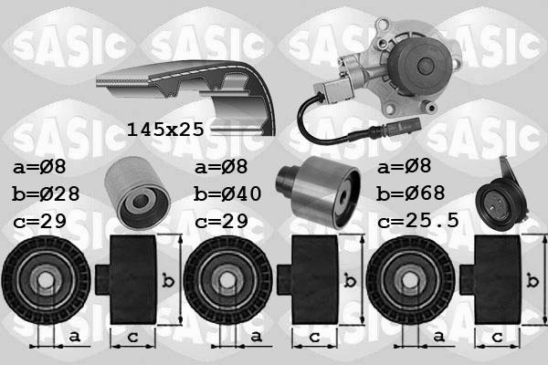 Sasic 3906113 - Колодки тормозные дисковые (комплект) VAG autosila-amz.com