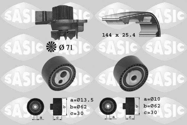 Sasic 3900027 - Водяной насос + комплект зубчатого ремня ГРМ autosila-amz.com