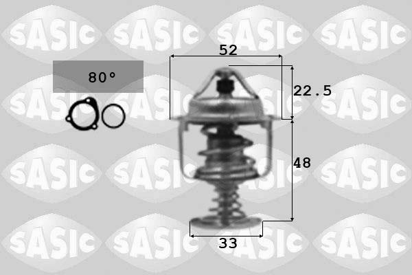 Sasic 3306065 - Термостат охлаждающей жидкости / корпус autosila-amz.com