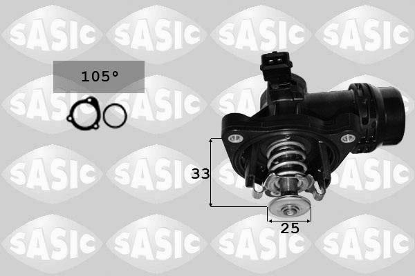 Sasic 3306009 - Термостат охлаждающей жидкости / корпус autosila-amz.com