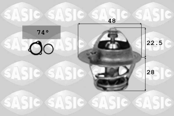 Sasic 3306024 - Термостат охлаждающей жидкости / корпус autosila-amz.com