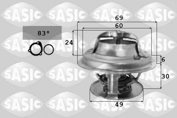 Sasic 3371341 - Термостат охлаждающей жидкости / корпус autosila-amz.com