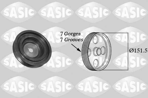 Sasic 2154022 - Шкив коленчатого вала autosila-amz.com