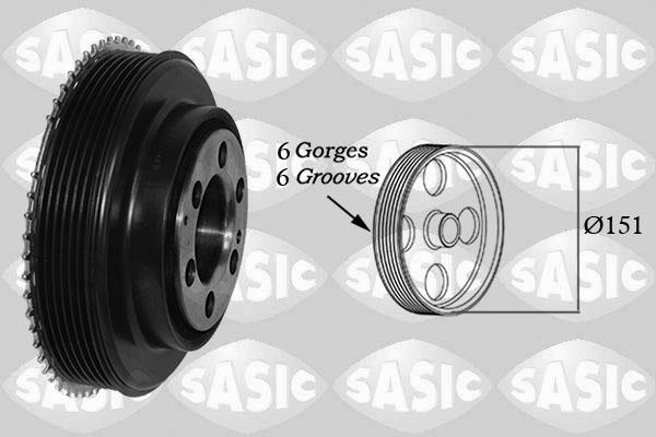 Sasic 2156091 - Шкив коленчатого вала autosila-amz.com