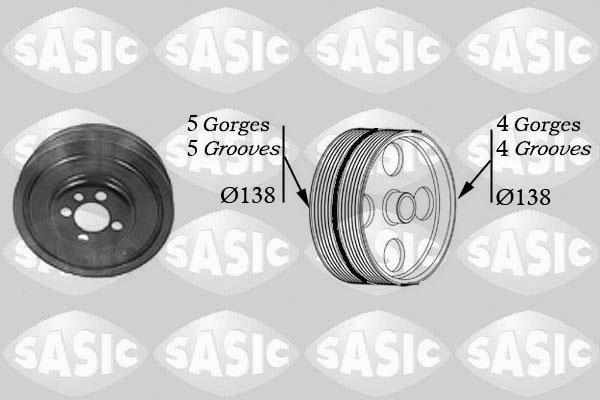 Sasic 2156001 - Ременный шкив коленчатый вал autosila-amz.com
