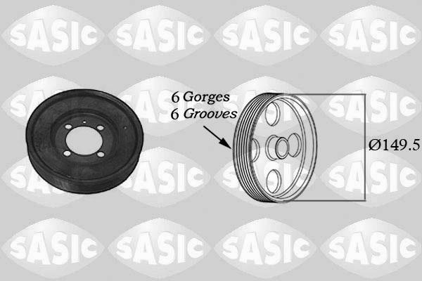 Sasic 2156017 - Шкив коленчатого вала autosila-amz.com