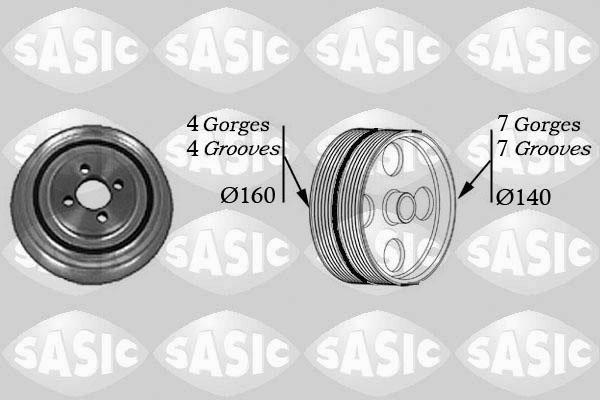 Sasic 2156031 - Шкив коленчатого вала autosila-amz.com