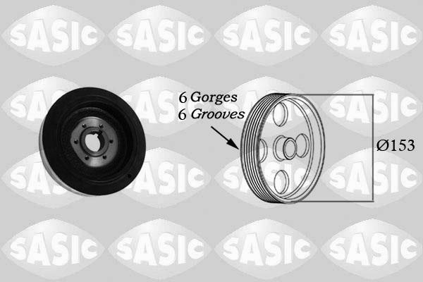 Sasic 2150026 - Шкив коленчатого вала autosila-amz.com