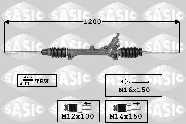 Sasic 7006099 - Рулевой механизм, рейка autosila-amz.com