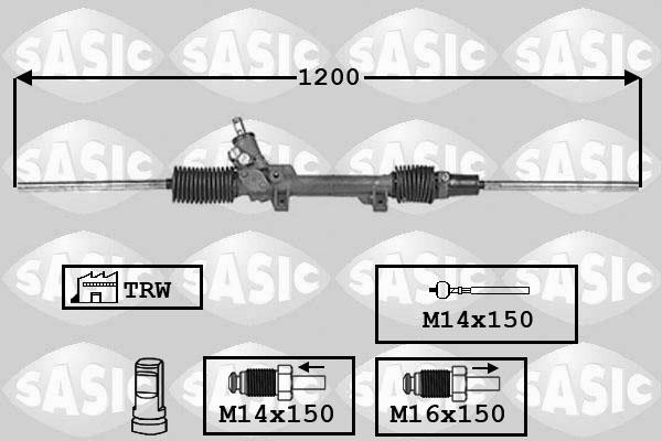 Sasic 7006091 - Рулевой механизм, рейка autosila-amz.com