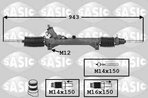 Sasic 7006092 - Рулевой механизм, рейка autosila-amz.com