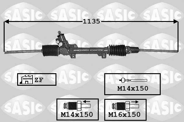 Sasic 7006097 - Рулевой механизм, рейка autosila-amz.com