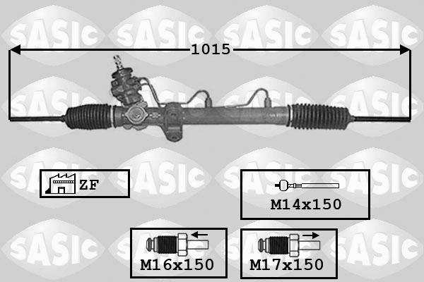 Sasic 7006045 - Рулевой механизм, рейка autosila-amz.com