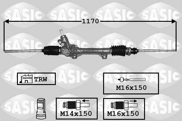 Sasic 7006041 - Рулевой механизм, рейка autosila-amz.com
