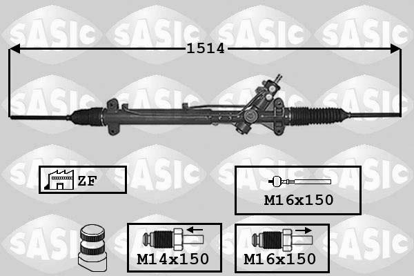 Sasic 7006048 - Рулевой механизм, рейка autosila-amz.com