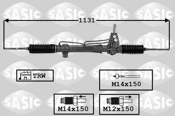 Sasic 7006054 - Рулевой механизм, рейка autosila-amz.com