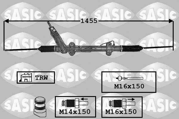 Sasic 7006050 - Рулевой механизм, рейка autosila-amz.com