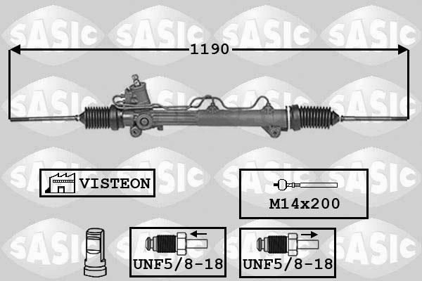 Sasic 7006069 - Рулевой механизм, рейка autosila-amz.com