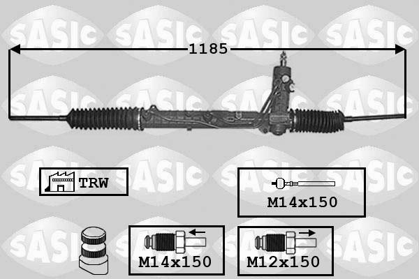 Sasic 7006060 - Рулевой механизм, рейка autosila-amz.com