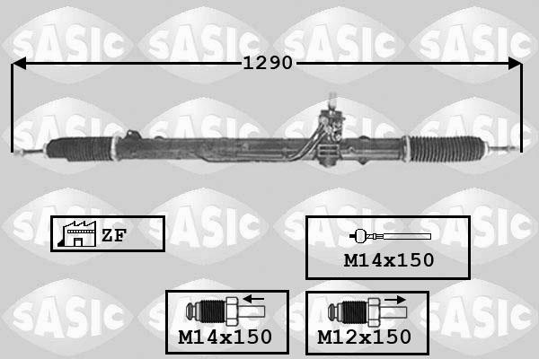 Sasic 7006009 - Рулевой механизм, рейка autosila-amz.com