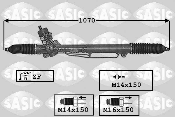 Sasic 7006004 - Рулевой механизм, рейка autosila-amz.com