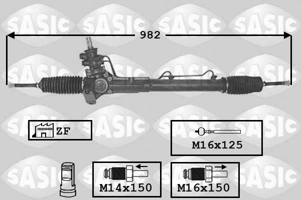 Sasic 7006014 - Рулевой механизм, рейка autosila-amz.com
