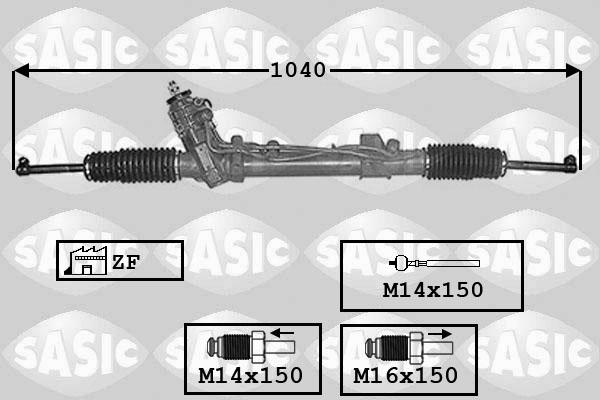 Sasic 7006011 - Рулевой механизм, рейка autosila-amz.com
