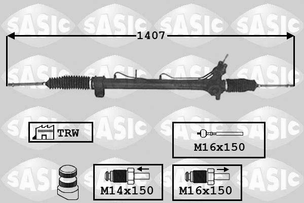 Sasic 7006018 - Рулевой механизм, рейка autosila-amz.com