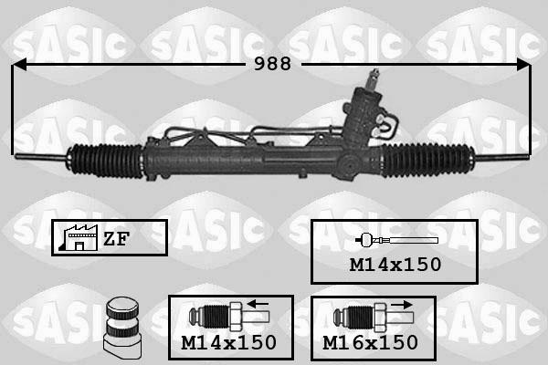 Sasic 7006013 - Рулевой механизм, рейка autosila-amz.com