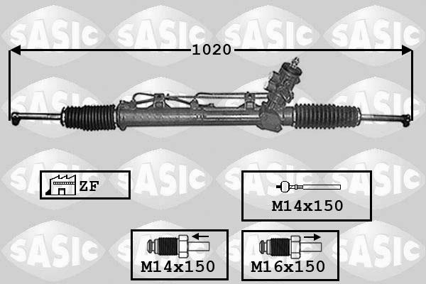 Sasic 7006012 - Рулевой механизм, рейка autosila-amz.com