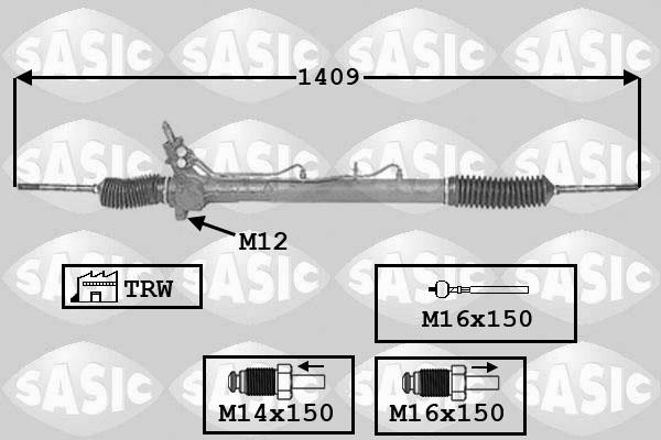 Sasic 7006089 - Рулевой механизм, рейка autosila-amz.com