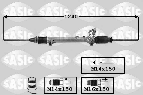 Sasic 7006088 - Рулевой механизм, рейка autosila-amz.com